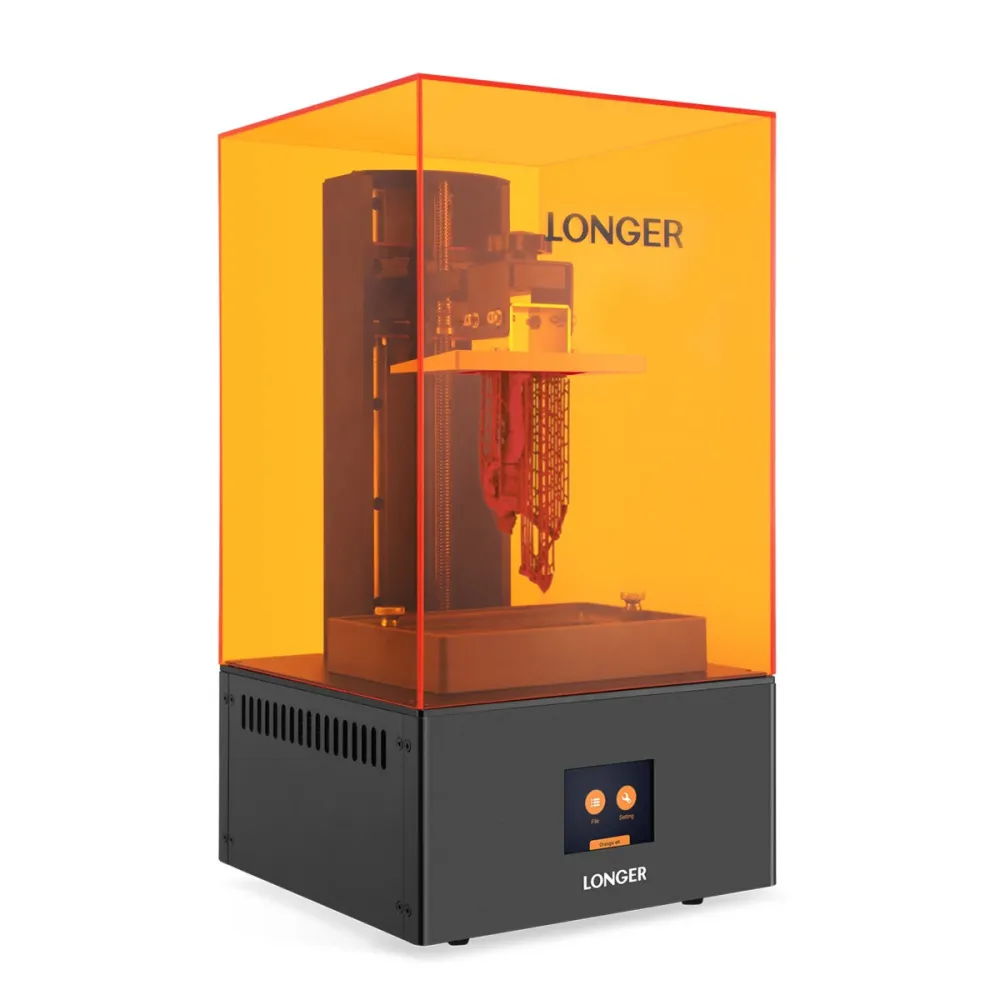 [EU/US Direct] Länger Orange 4K-Harz-3D-Drucker, 10,5/31,5 µm Auflösung, parallele UV-Beleuchtung, Doppel-Z-Achse, Linearguide, 118*66*190mm