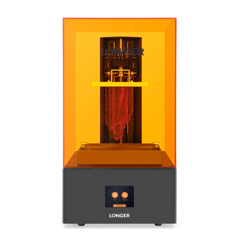 [EU/US Direct] Länger Orange 4K-Harz-3D-Drucker, 10,5/31,5 µm Auflösung, parallele UV-Beleuchtung, Doppel-Z-Achse, Linearguide, 118*66*190mm