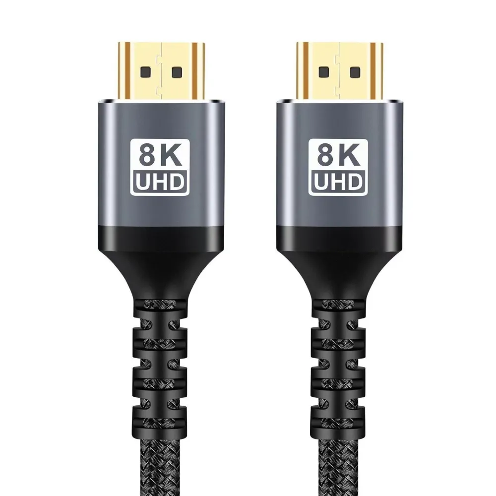 Bakeey 8K/60Hz 4K/120Hz HD2.1 Kabel 48Gbps Hochgeschwindigkeits-Audio-Video-Anschlusskabel HD-kompatibel 8K 4K Ultra HD Länge 1M/2M/3M für Xbox PS5 TV Projektor