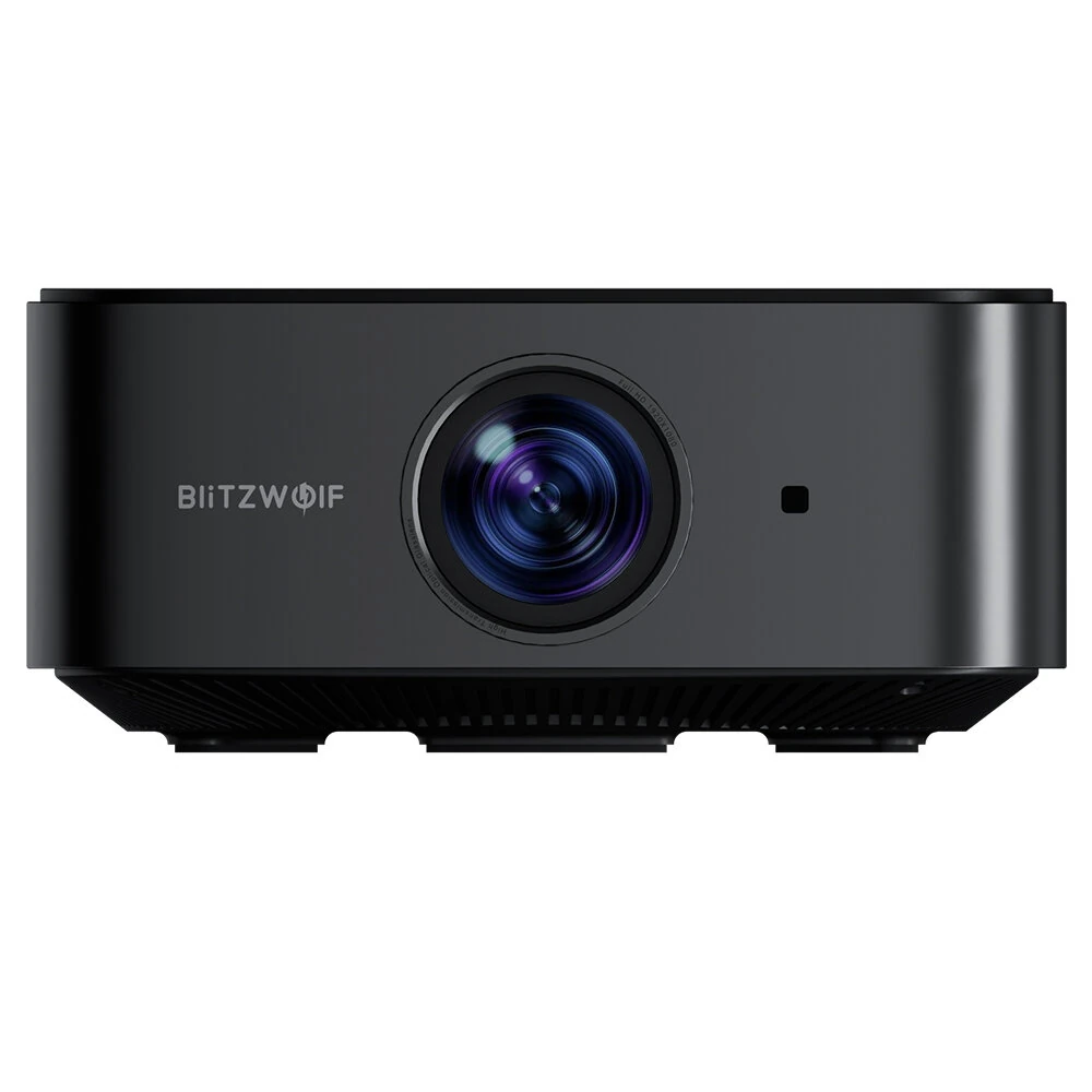 Blitzwolf V10 3" LCD-Projektor 120-Zoll-Bildschirm Drahtloser Bildschirm 5G-WIFI Dual Bluetooth5.3 Elektrischer Fokus Hoch- Und Runter-Trapezkorrektur Heimkino Außenfilmlichter