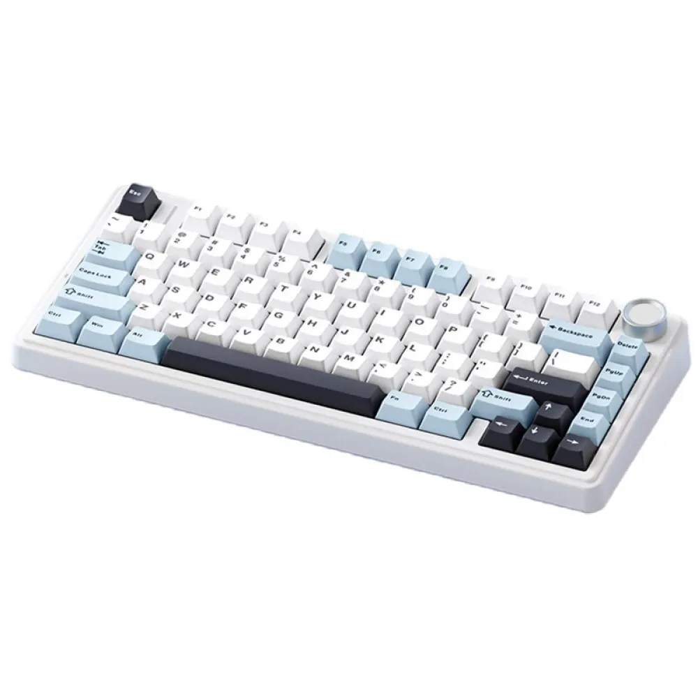 AULA F75 80-Tasten-Tri-Modus-anpassbare mechanische Gaming-Tastatur mit Hot-Swap-RGB BT/2.4G/Type-C kabelgebundene 75%-Layout-Gaming-Tastatur mit Dichtungsstruktur