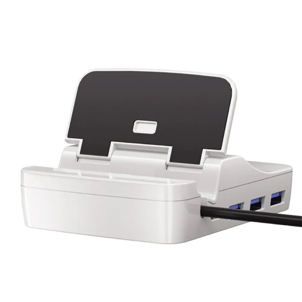 Bakeey 8-in-1 USB3.0 Hub Docking Station mit USB3.0*3 / PD100W USB-C / 4K30Hz HD / USB-C / TF/SD Multi-ports Splitter Holder für Steam Deck Switch Phone Tablet