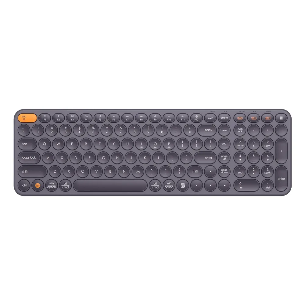 Baseus Bluetooth Wireless Computer Tastatur Multi-Verbindung mit hoher Portabilität mit 2.4GHz USB Nano Empfänger Glatte Umschaltung für MacBook PC Tablet