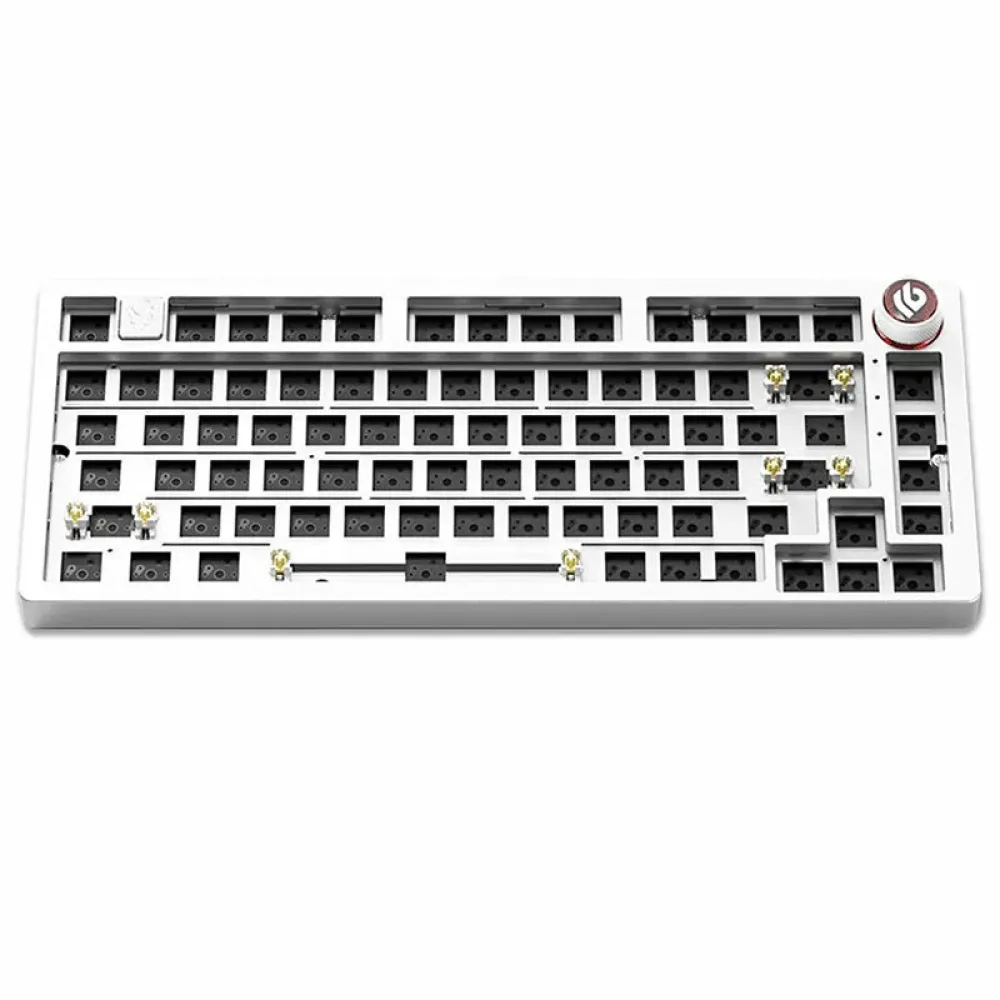 LEOBOG Hi75 Kabelgebundenes Aluminium DIY Kit mechanische Tastatur mit Hot-Swap RGB Kit, Gehäuse aus Aluminiumlegierung, individuelle Tastatur für den PC-Gamer