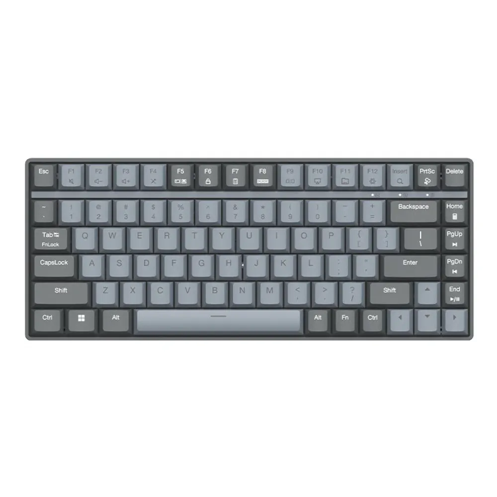 Lenovo Xiaoxin K1 Wireless Keyboard und Mouse Set mit 84 Tasten,Zweifarbige Tasten,Tastatur mit 3-stufigem einstellbarem DPI,ergonomisches Design der Maus für Desktop-PC.