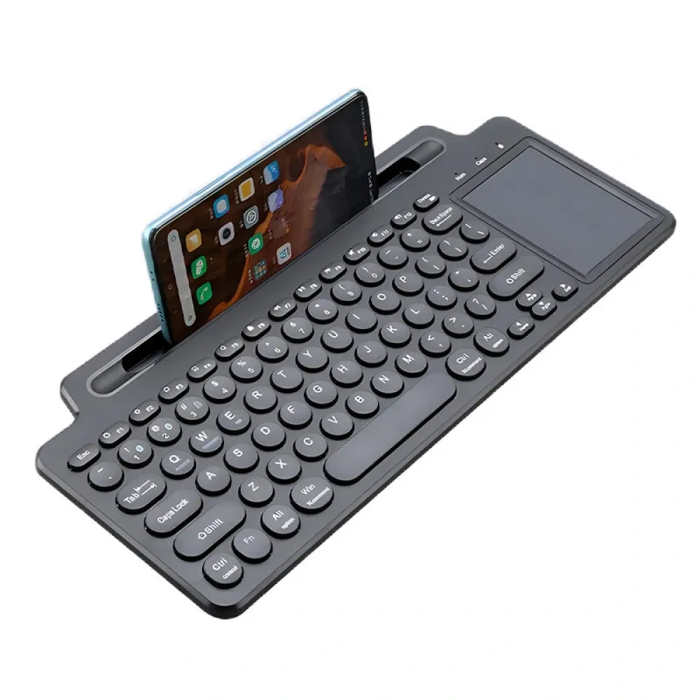 Mini-Touchpad-Tastatur kabellose Bluetooth-Tastatur mit Kartenschlitz Universal 2.4G Gamer Keypad für Windows Android IOS Tablet PC Zubehör