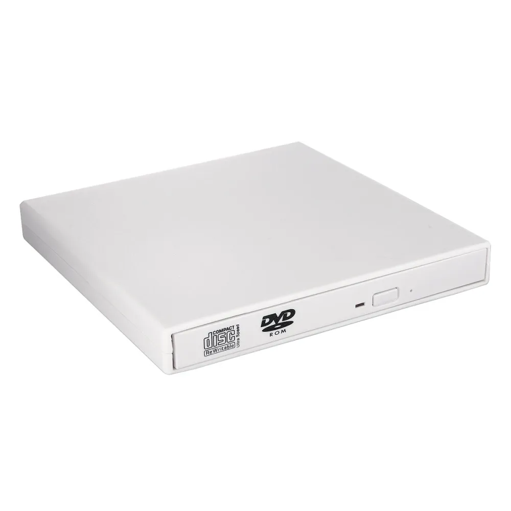 Externes DVD Optical Drive Combo USB 2.0 CD-Brenner CD/DVD-ROM CD-RW Spieler Schlanker Portabler Leser Recorder für Laptop PC