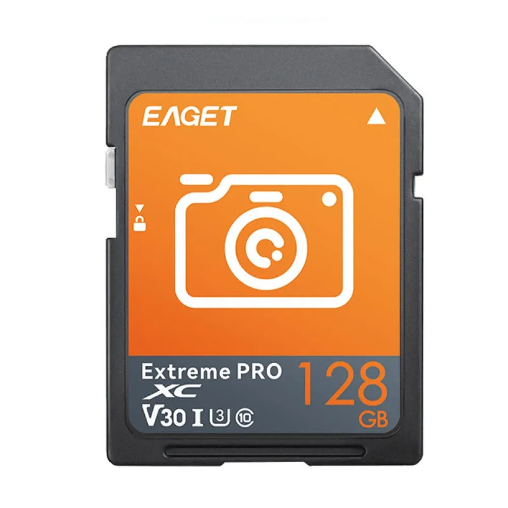 EAGET S1 SD-Speicherkarte 256GB 128GB 64GB 32GB 4K C10 V30 Hochgeschwindigkeits-Smartkarte SD-Karten für Kamera