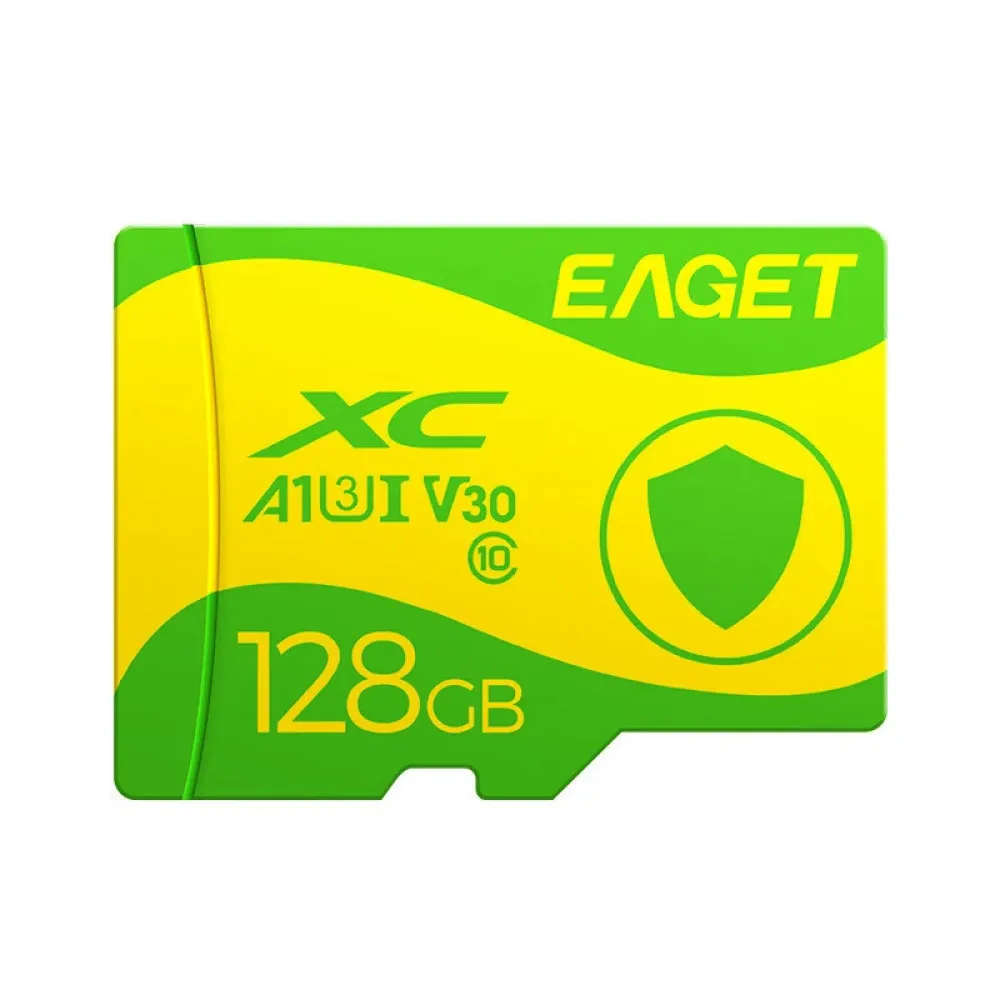 EAGET TF Speicherkarte 128G/64G/32G U3/C10 Highspeed Micro SD-Karte 4K FHD für Telefon, Kamera, Dashcam