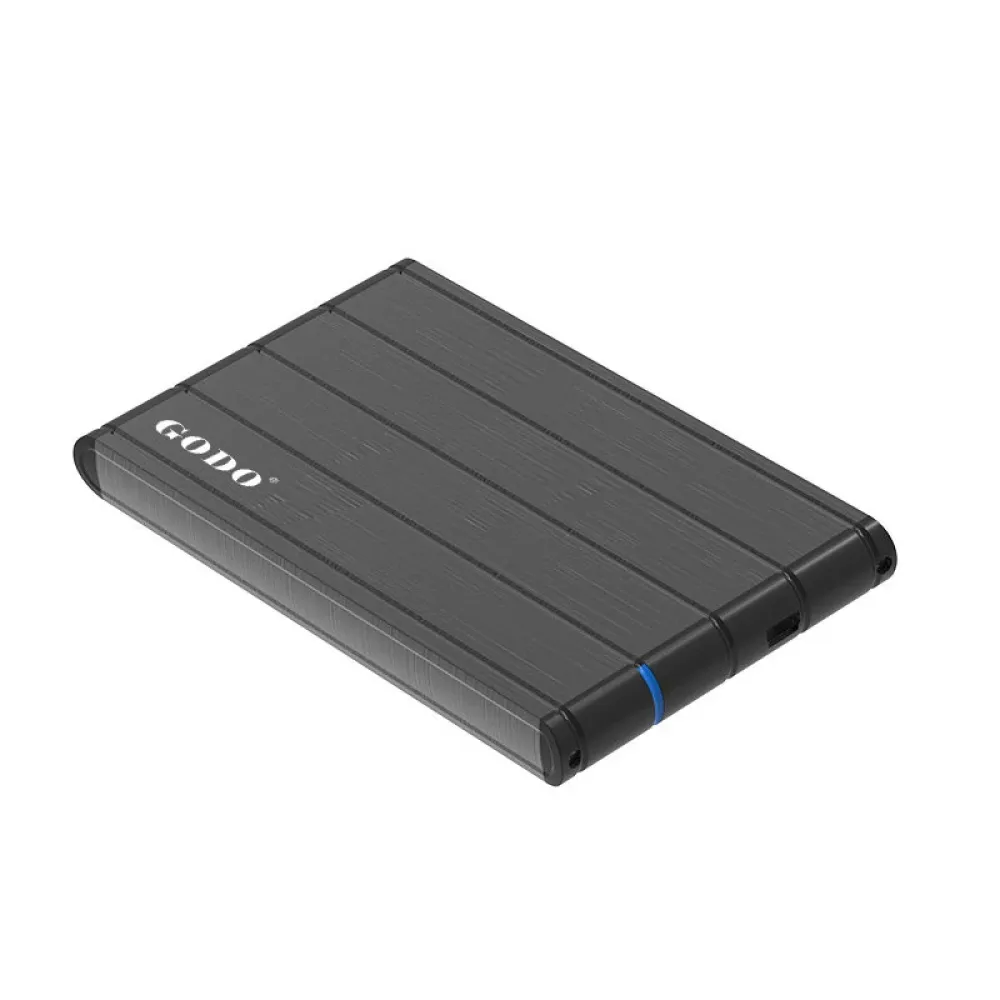 GODO GD25603 USB3.0 zu 2,5-Zoll-IDE SATA-Festplattengehäuse aus Aluminiumlegierung HDD SSD Unterstützung 6TB Mobiles Festplattengehäuse