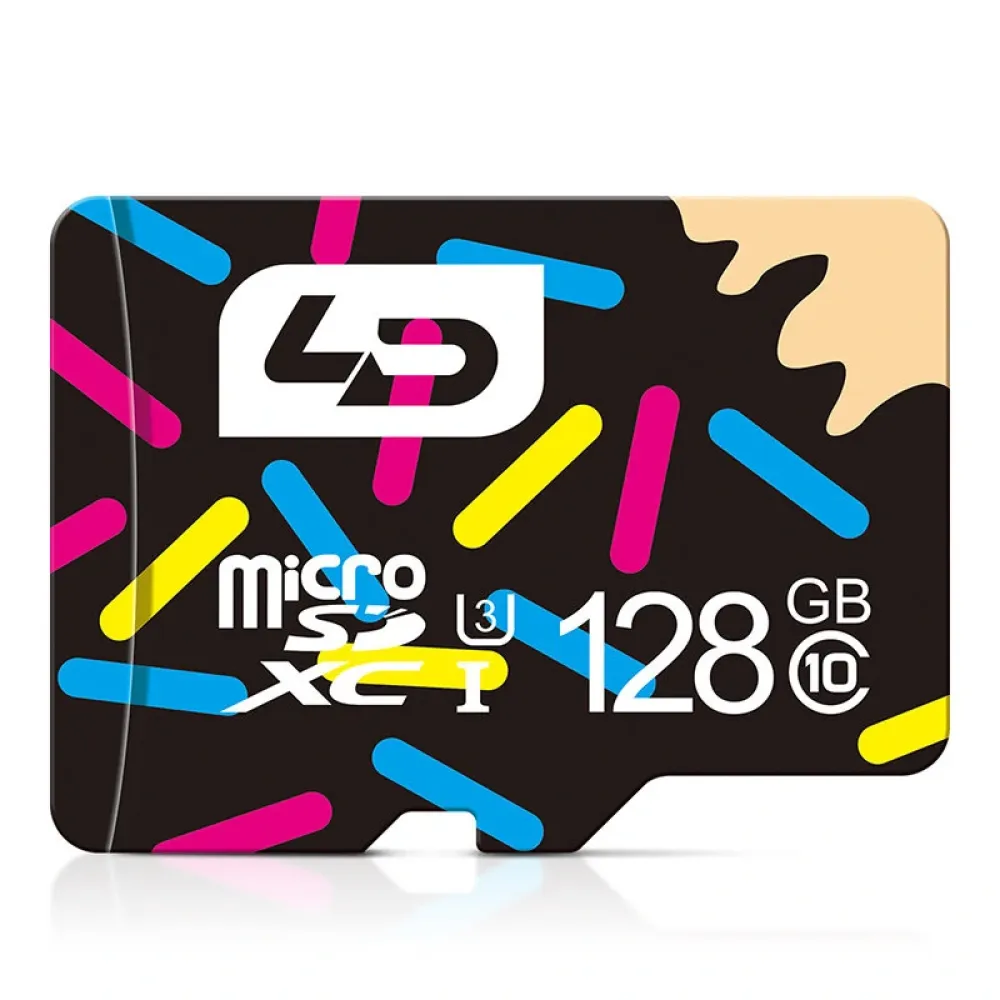 LD 128GB High-Speed TF-Speicherkarte Klasse 10 Micro SD-Karte Flash-Karte Smart-Karte für Fahrrekorder Telefonkamera