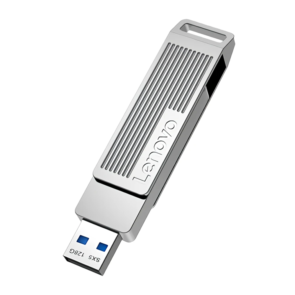 Lenovo SX5 Pro Type-C & USB3.2 Solid State Flash Drive 256GB 128GB Dual Schnittstelle 360° Rotation Zinklegierung USB-Disk Portable Thumb Drive