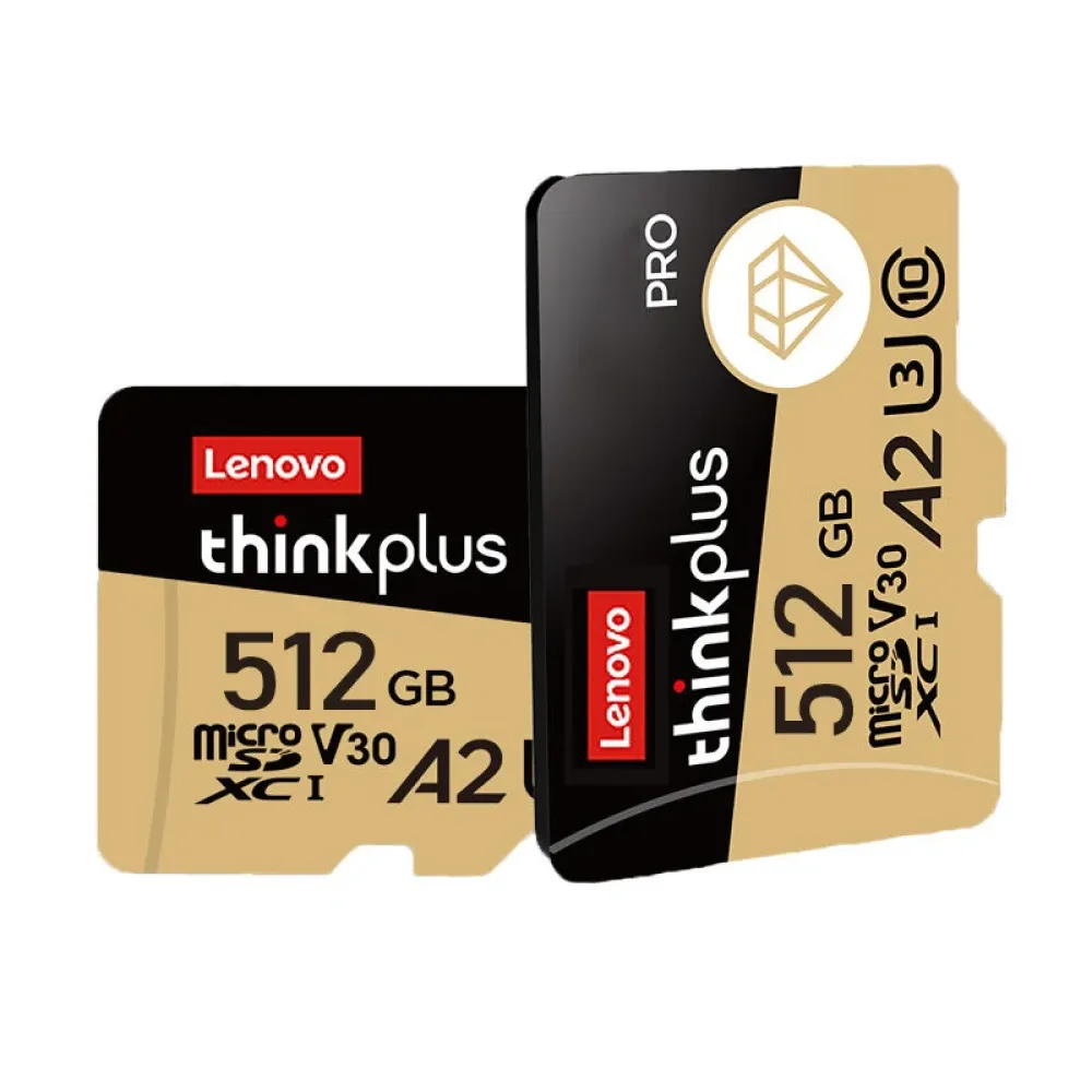 Lenovo Thinkplus 512G TF Speicherkarte U3 Hochgeschwindigkeits-Micro-SD-Karte Flash-Karte Smart-Karte für Telefon Kamera Fahrtrecorder