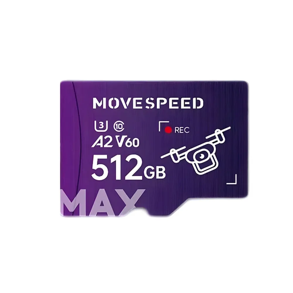 MOVESPEED MAX 160MB/s TF-Karte High Speed U3 V60 512G 256G 128G Flash-Speicherkarte für Telefon, Kamera, Dashcam und Drohne