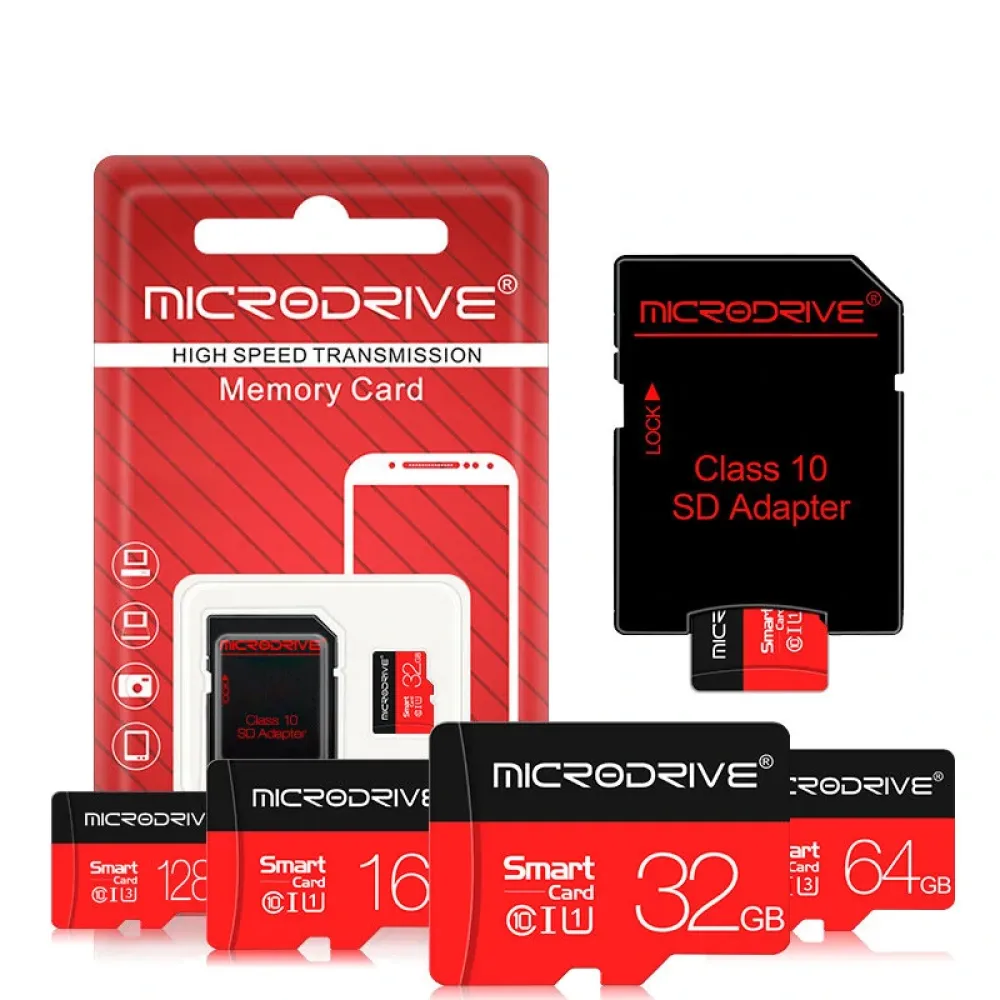 MicroDrive 128G TF Speicherkarte Class 10 High-Speed Micro SD-Karte Flash-Karte Smart Card für Fahrrekorder Telefon Kamera