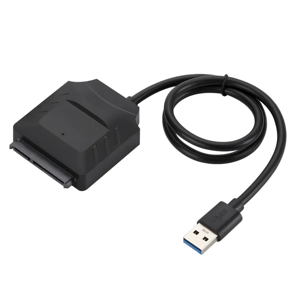 MnnWuu SSD HDD USB 3.0 zu SATA-Konverterkabel Festplattenkonverteradapter Unterstützung für 2,5 / 3,5" HDD SSD