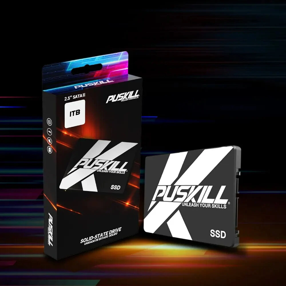 PUSKILL SATA3 Aluminium Shell SSD 256G 512G 2,5 Zoll interne Festplatte Portabler Solid State Hard Disk für Laptop Desktop