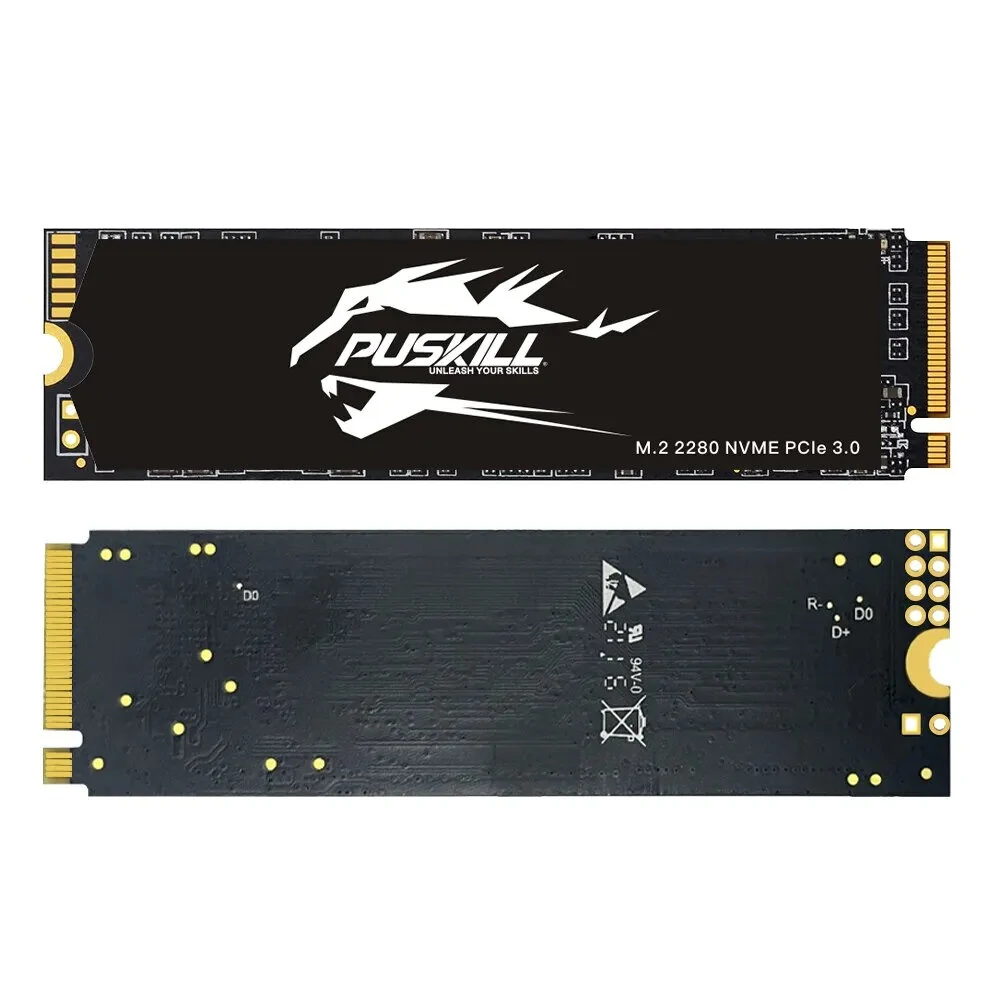 PUSKILL SSD M.2 NVMe 2280 Solid-State-Festplatte 256GB 512GB PCIe3.0 interne Festplatte für Laptop und Desktop