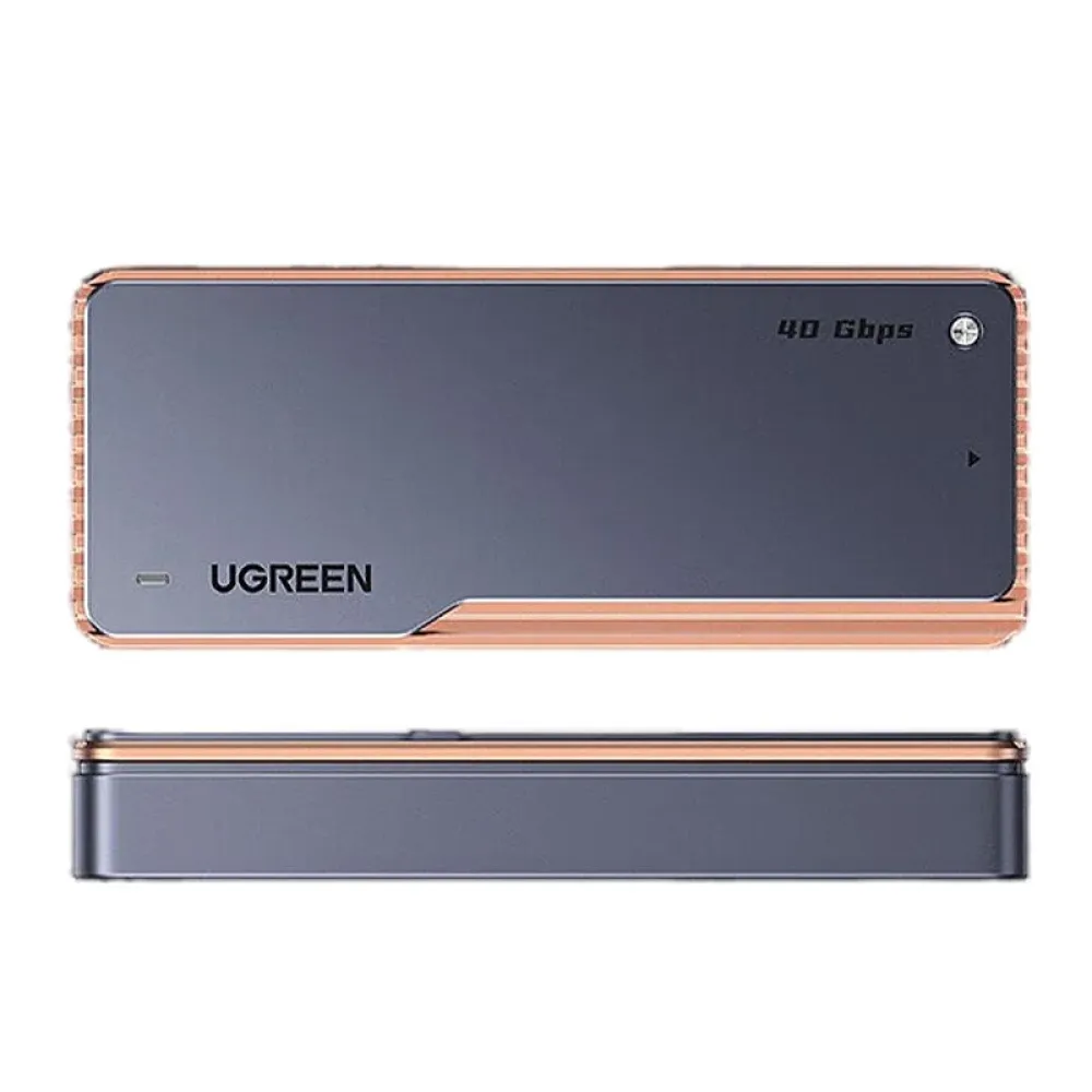 UGreen CM642 TB4/3 40Gbps NVMe SSD Gehäuse M.2 zu USB4.0 SSD Adapter für M.2 NVME PCIE mit integriertem Kühlventilator Aluminiumgehäuse