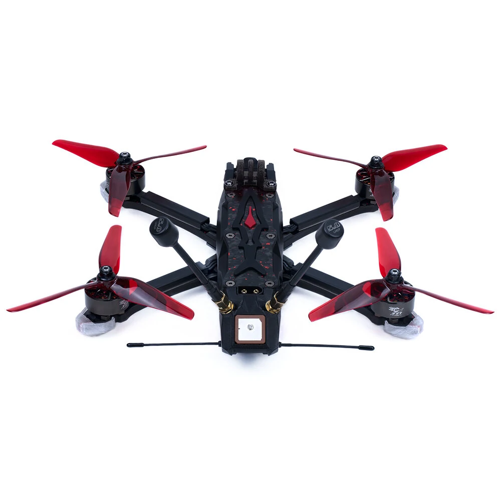 Achsenfliegender Manta 5 Pro HD Hochleistungs-DIY-Freestyle-RC-FPV-Renn-Drohne mit 34 LEDs und 5 Zoll display GPS DJI O3 Digital System