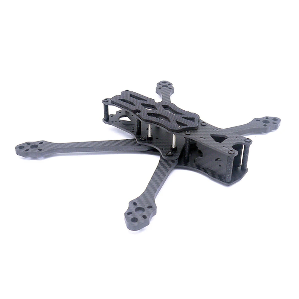 TEOSAW APEX DC5 245 mm Radstand 5 Zoll / DC7 340 mm Radstand 7 Zoll Rahmenkit kompatibel mit DJI O3 Luftmodul VISTA Luftmodul Analog VTX FPV-Renn-Drohnen