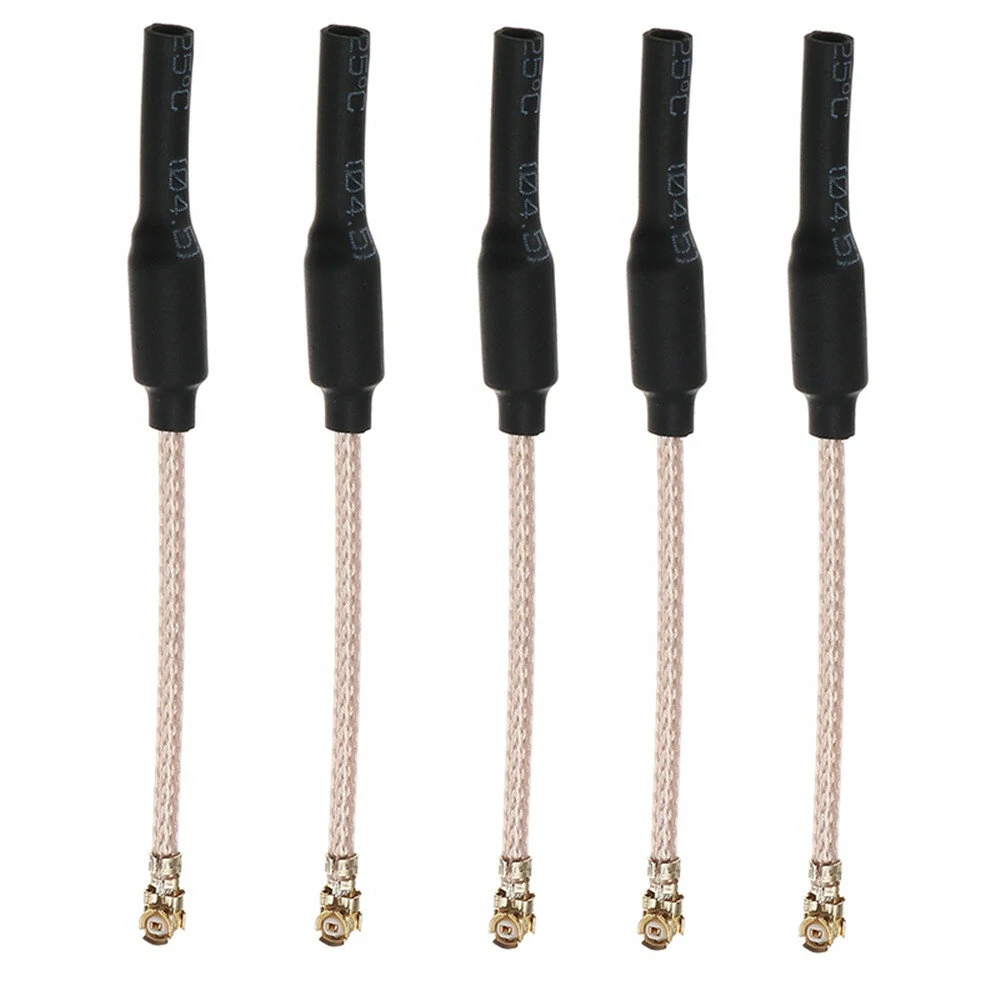 5pcs HGLRC 9cm 90mm 5,8G 2dBi U.FL IPEX IPX Omni-direktionale lineare Messing-FPV-Antenne RG178 für RC-Drohne