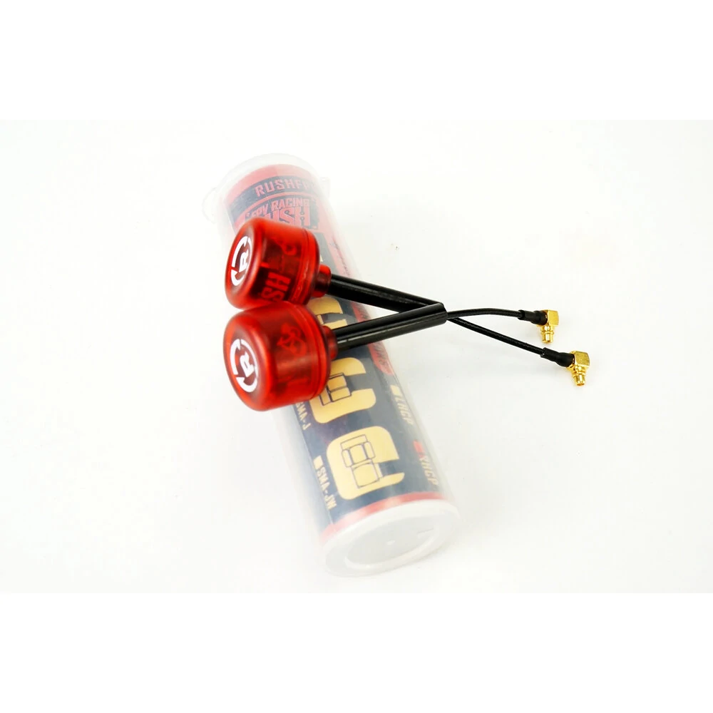 A Pair Rush Cherry RHCP MMCX Right Angle 1.2dBi 5.8Ghz FPV Racing Antenne for RC Drone