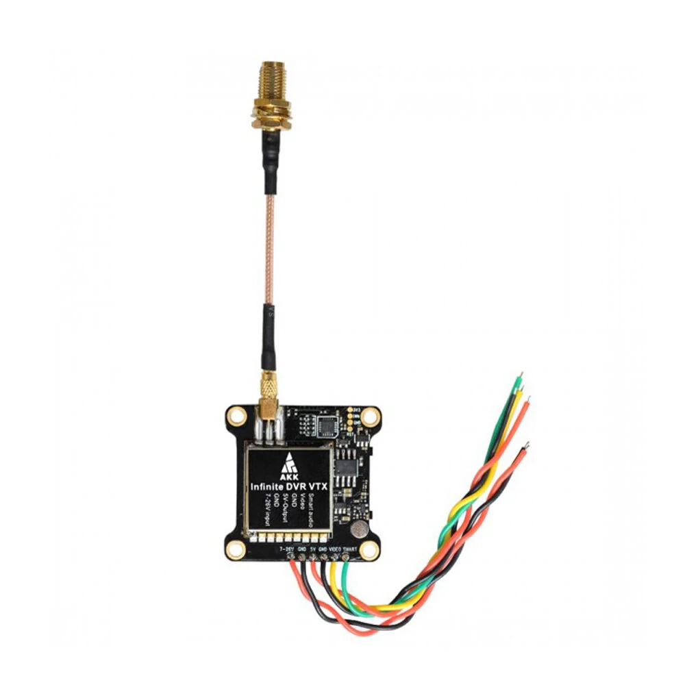 AKK Infinite DVR VTX 25/200/600/1000 mW Schaltbarer FPV-Sender mit Smart Audio Unterstützung