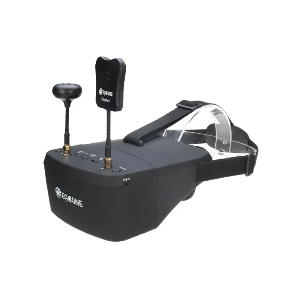 Eachine EV800D 5.8G 40CH Vielfalt FPV-Brille 5 Zoll 800 x 480 Video-Headset HD-DVR mit eingebautem Akku