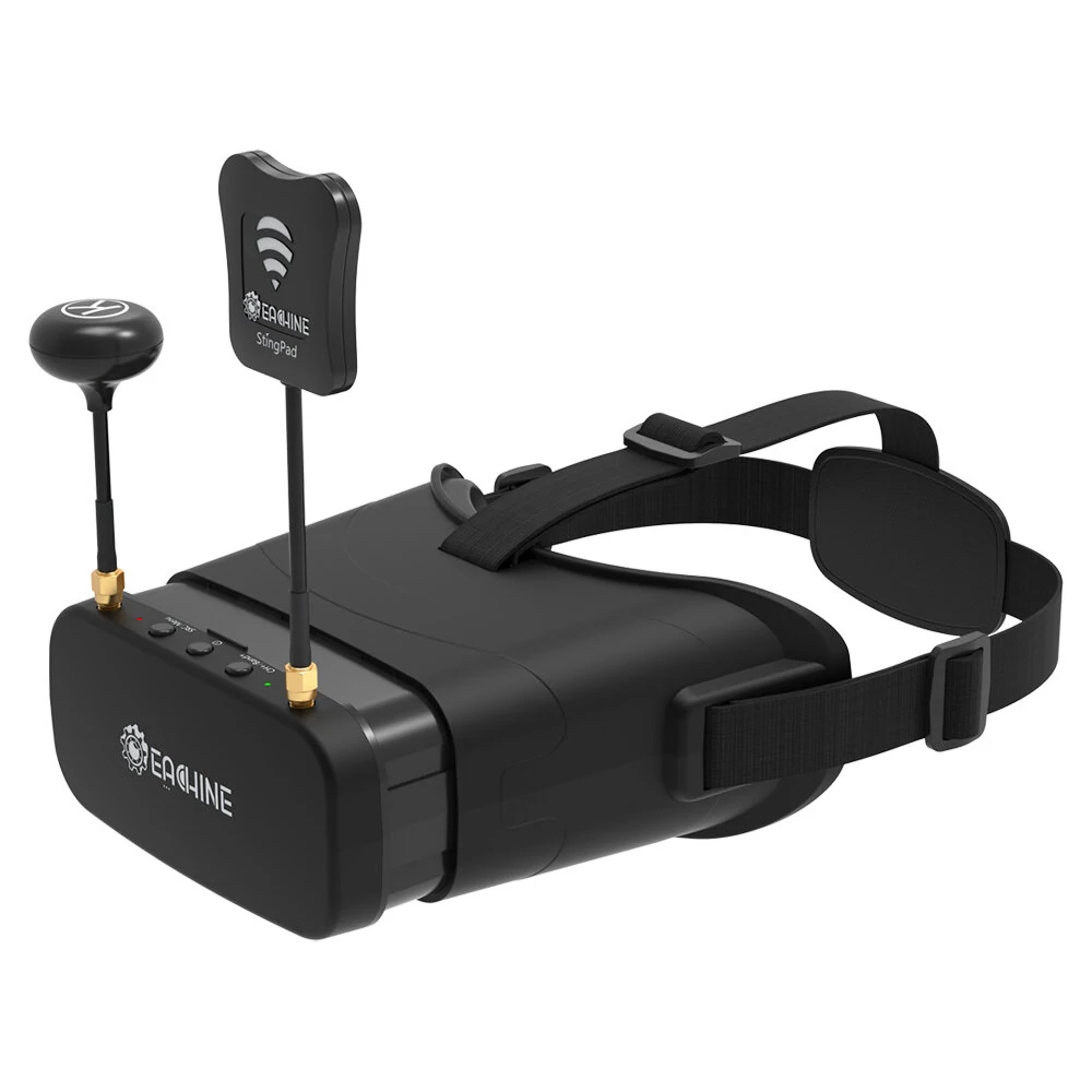 Eachine EV800DM Varifokal 5.8G 40CH Vielfalt FPV-Brille mit HD-DVR, 3 Zoll 900*600 Video-Headset und eingebautem 2000mAh-Akku