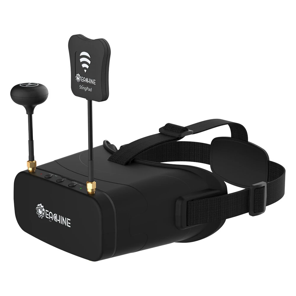 Eachine EV800DM Varifokal 5.8G 40CH Vielfalt FPV-Brille mit HD-DVR, 3 Zoll 900*600 Video-Headset und eingebautem 2000mAh-Akku