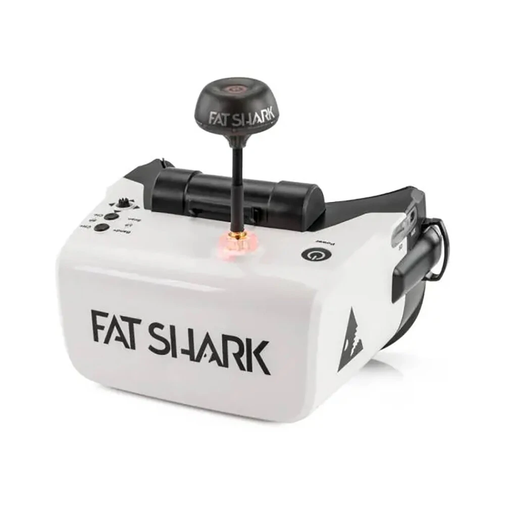 FatShark Scout 4-Zoll-Video-Brille mit automatischer NTSC/PAL-Auswahl, Video-Kopfhörer, integriertem Akku und DVR für RC-Renn-Drohnen (Inklusive europäischer Mehrwertsteuer)