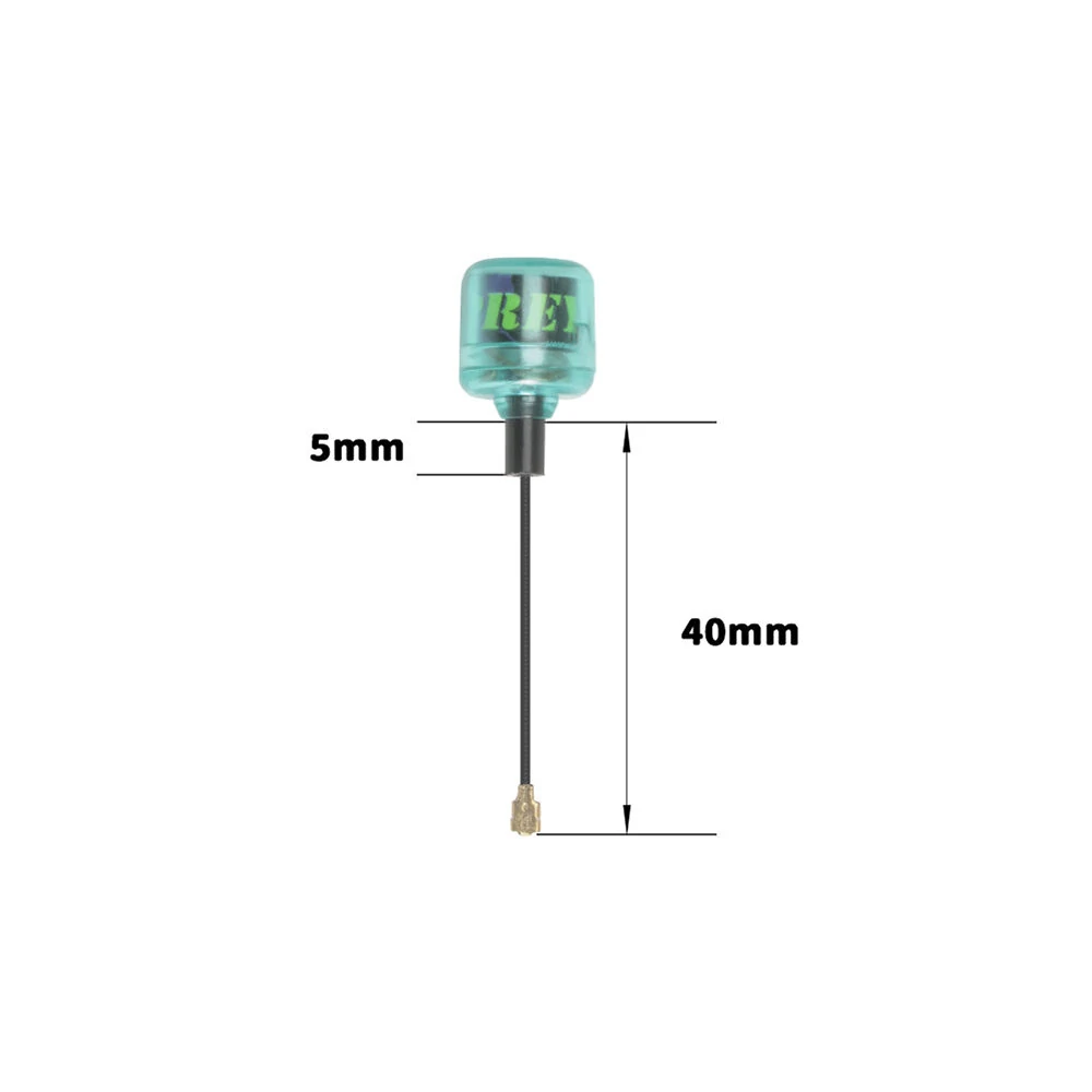 FlyFishRC Osprey 5.8Ghz 40mm Ipex UFL LHCP Stubby-Antenne für FPV-Renndrohnen RC