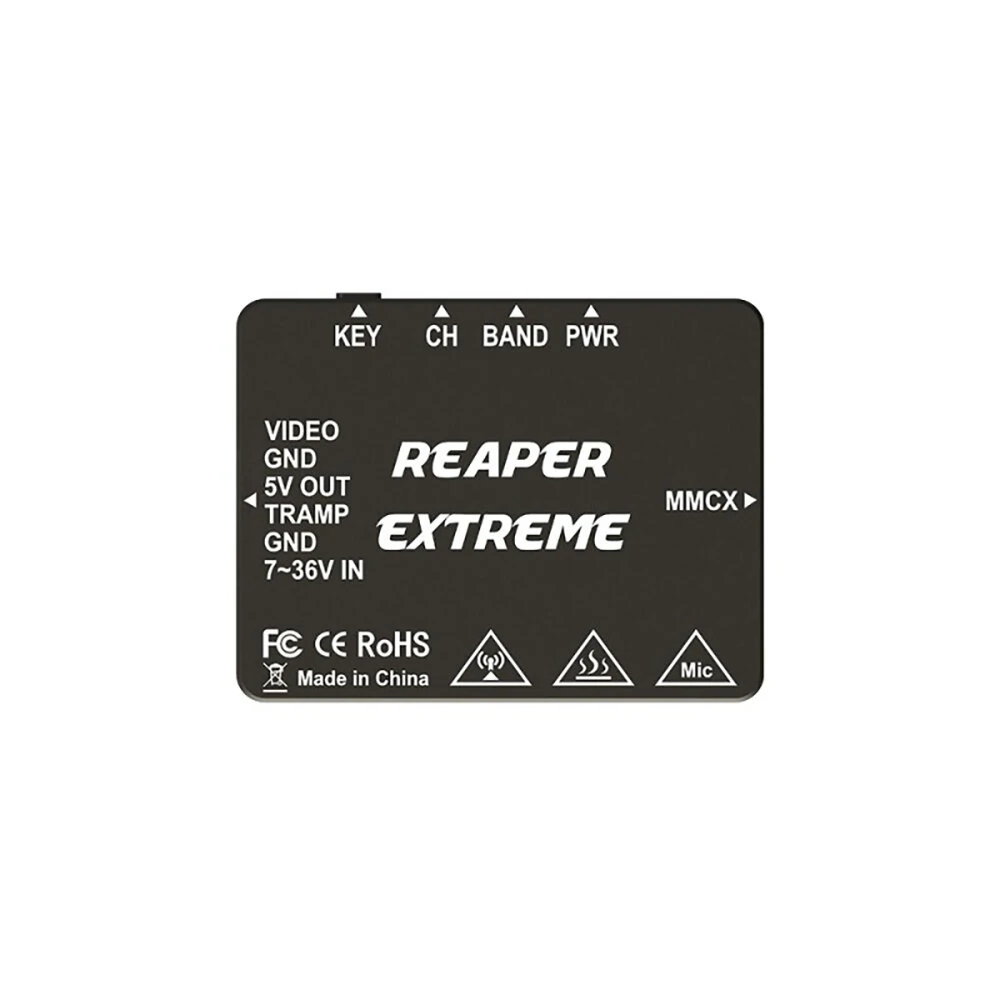 Foxeer Reaper Extreme V2 5,8 GHz 72CH 2,5W FPV Sender mit eingebautem Mikrofon PitMode/25mW/200mW/500mW/1500mW/2500mW VTX für RC Drohnen