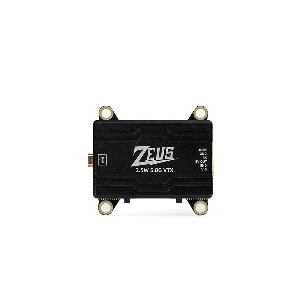 HGLRC ZEUS VTX 5,8 GHz 40CH PIT / 25/200/800/1600/2500mW 2,5W MMCX FPV Sender für RC Drone Long Range DIY Parts