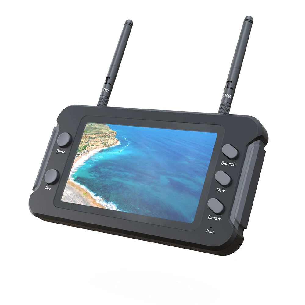 LST 4,3-Zoll-LCD-Display 5,8G FPV-Monitor mit DVR 40CH NTSC / PAL automatische Videoaufzeichnung für RC Multicopter FPV Drone Part