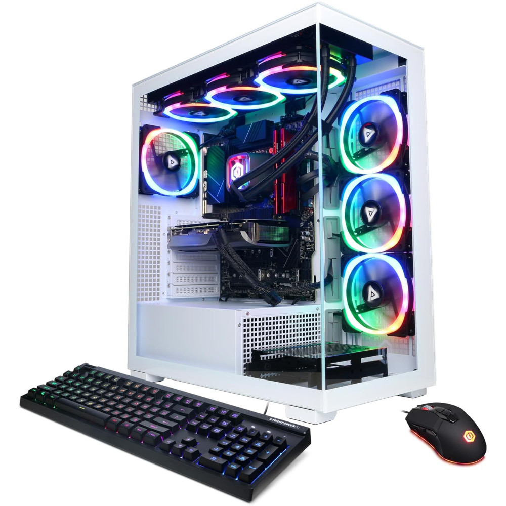 CyberPowerPC Gamer Xtreme VR Liquid Cool Gaming PC, Intel Core i9-14900KF 3.2GHz, GeForce RTX 4080 Super 16GB, 64GB DDR5, 4TB PCIe Gen4 SSD, WiFi Ready & Windows 11 Home (GXiVR8620A4)