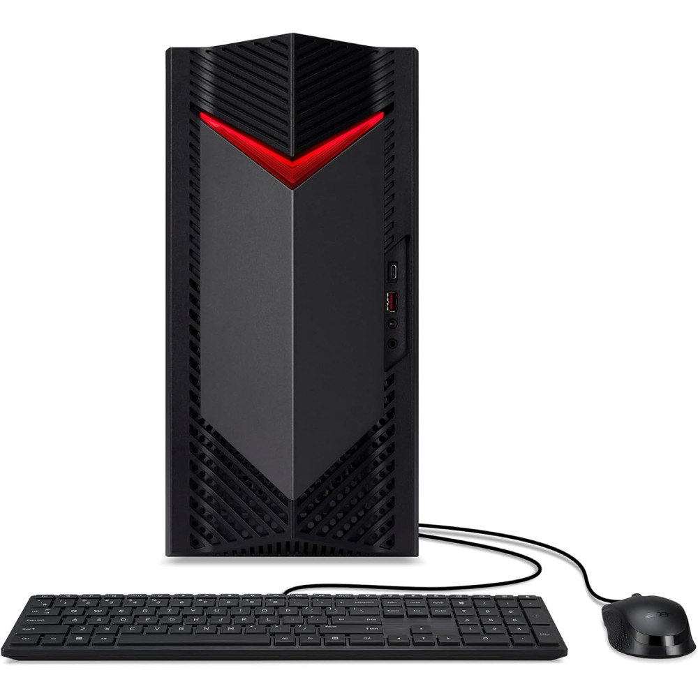 acer Nitro 50 N50-656-UR12 Gaming Desktop | Intel Core i5-14400F 10-Core Prozessor | NVIDIA GeForce RTX 3050 | 16GB DDR5 5600MHz | 1TB PCIe Gen 4 SSD | Intel Wi-Fi 6E AX211 | Windows 11 Home