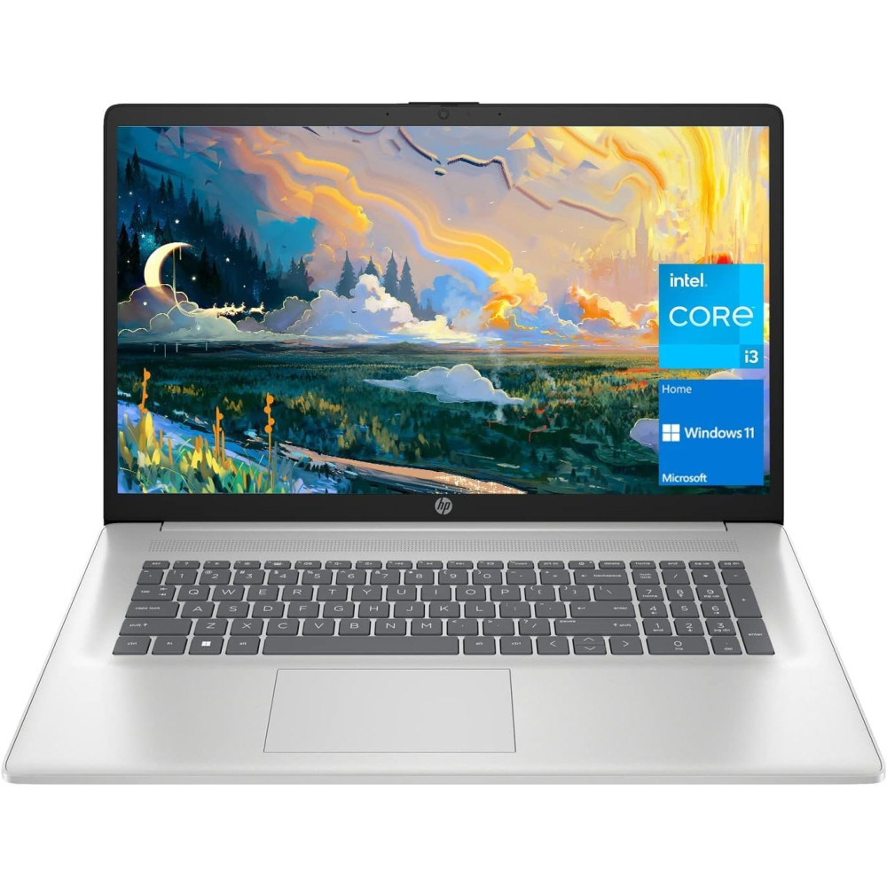 HP 17 Laptop, 17.3” HD+ Display, 11th Gen Intel Core i3-1125G4 Processor, 32GB RAM, 1TB SSD, Wi-Fi, HDMI, Webcam, Windows 11 Home, Silver