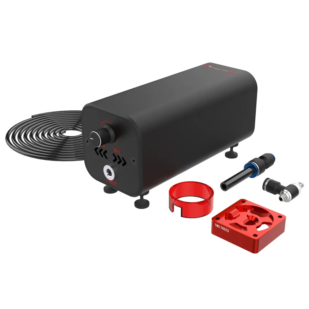 TWOTREES® Air Pump Air Assist System leise und mit hoher Durchflussmenge passt zu TwoTrees Lasergravuren und Lasergravurmaschinen