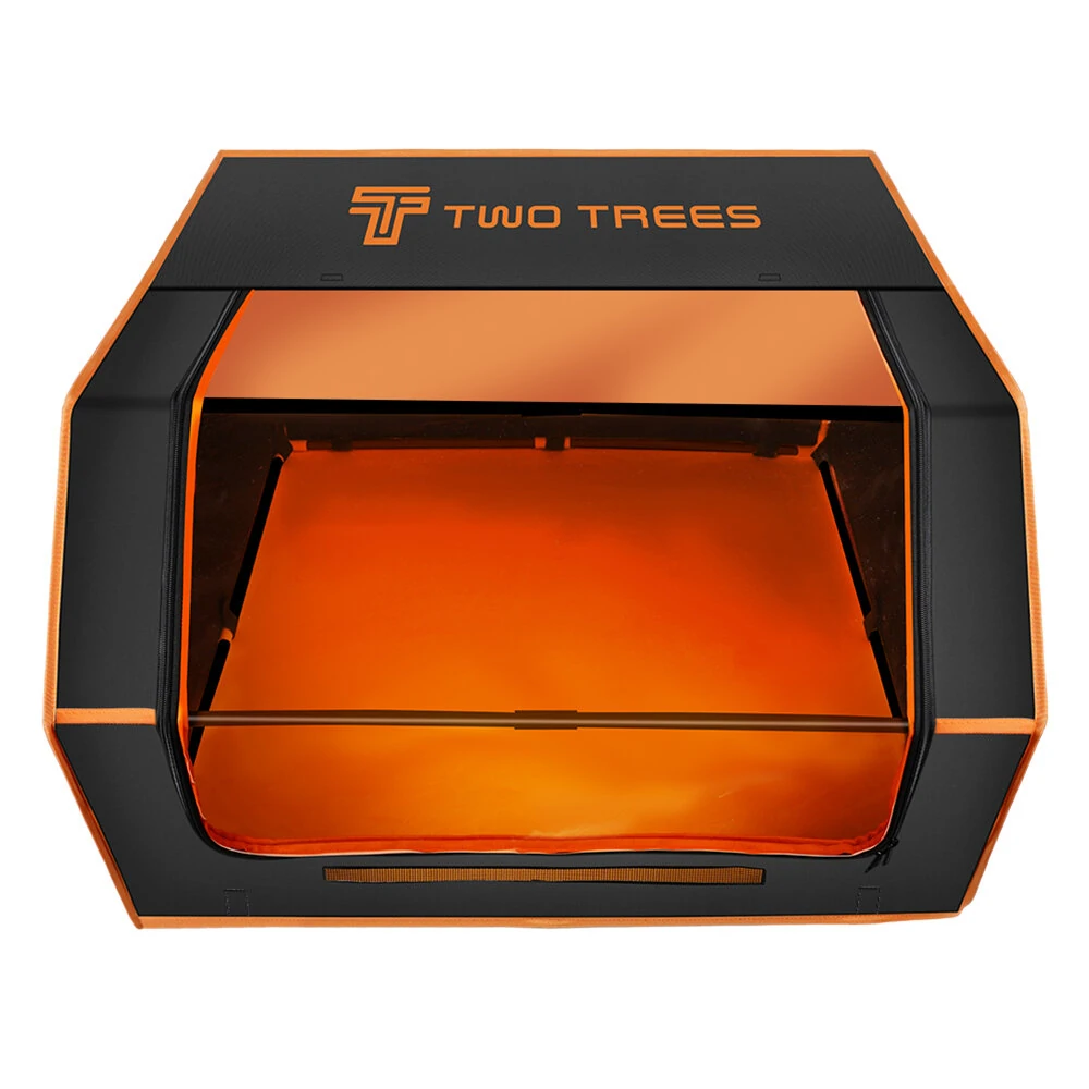 TWOTREES® Lasergravur-Schutzgehäuse mit Augenschutz, feuer- und staubdicht, Abmessungen 780x720x460mm mit Abluftventilator und Rohr, passend für TTS Pro Xtool SCULPFUN-S9