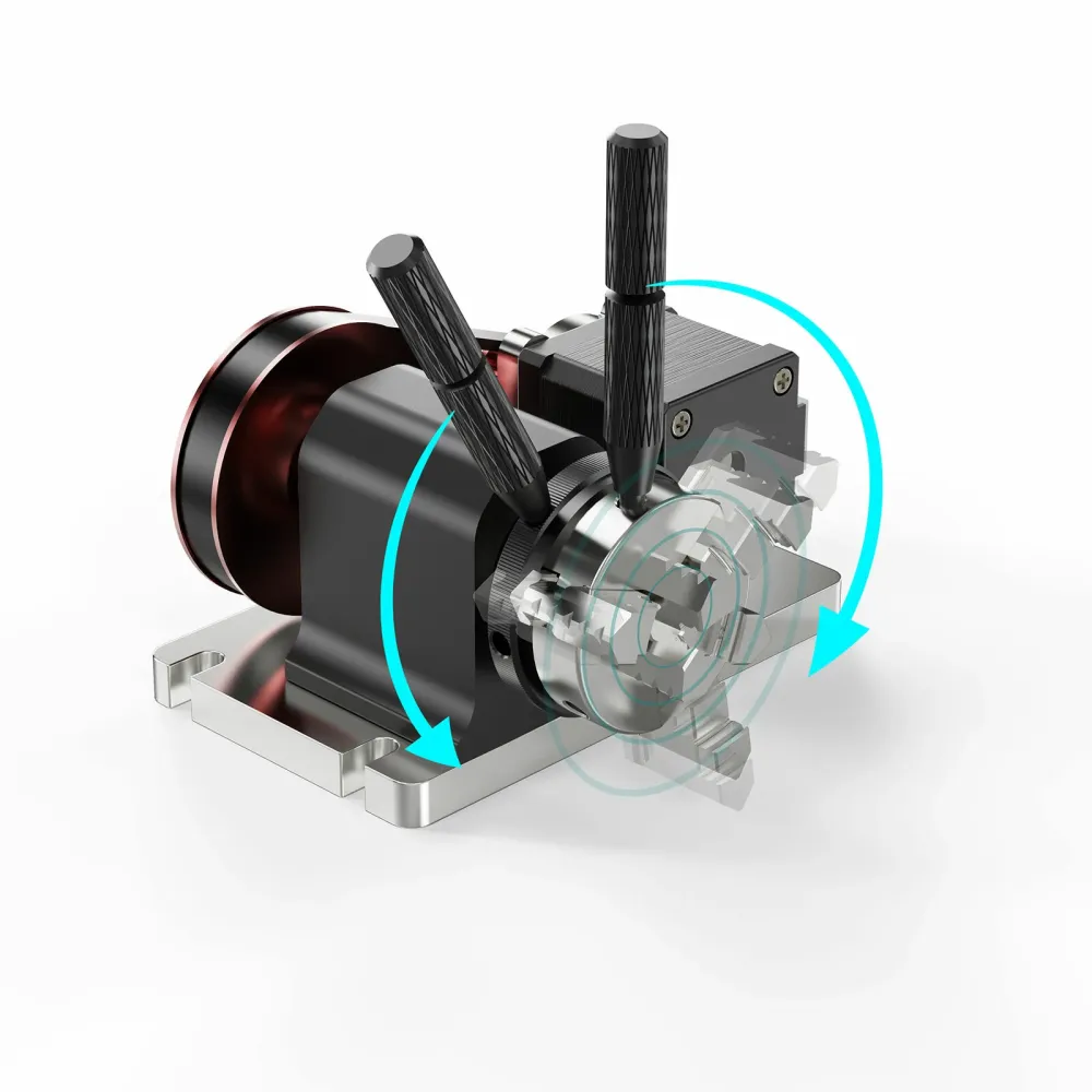TwoTrees CNC 4. Achse Drehachse für TTC450 CNC-Fräsmaschine 3-Backen-Chuck-Struktur Drehachse Klemmdurchmesser 4-60mm