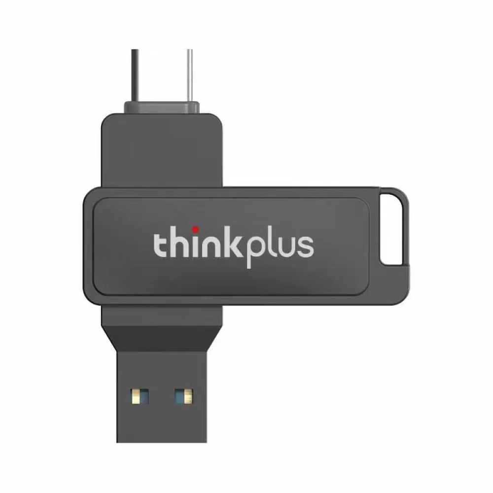 Lenovo Thinkplus MU233 USB3.2 Flash-Laufwerk mit hoher Geschwindigkeit, Dual-Interface, Kapazität von 32GB, 64GB, 128GB, 256GB oder 512GB, mini tragbare Speicher- U Disk.