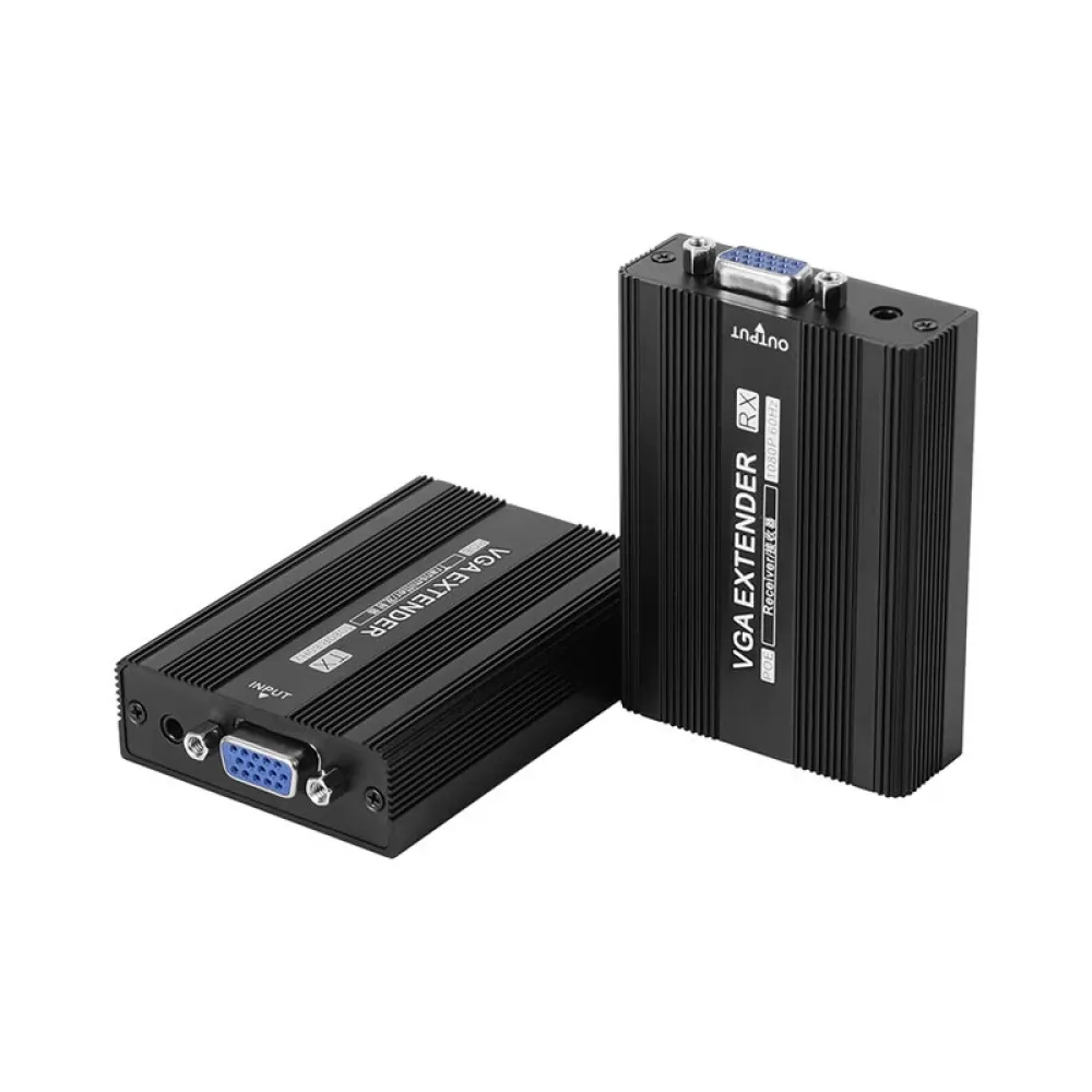 Measy VGA1815 Sender Empfänger 150M Reichweite Netzwerk-Extender 1080P 60Hz Transceiver mit PoE betriebener 3,5mm-Klinkenstecker