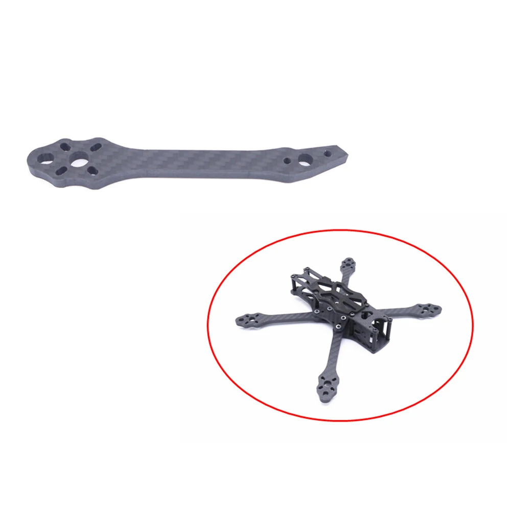 1 PC Carbon Fiber 5mm dicke Ersatzrahmenarm für STEELE 5 220mm Radstand Rahmenkit RC Drone FPV Racing