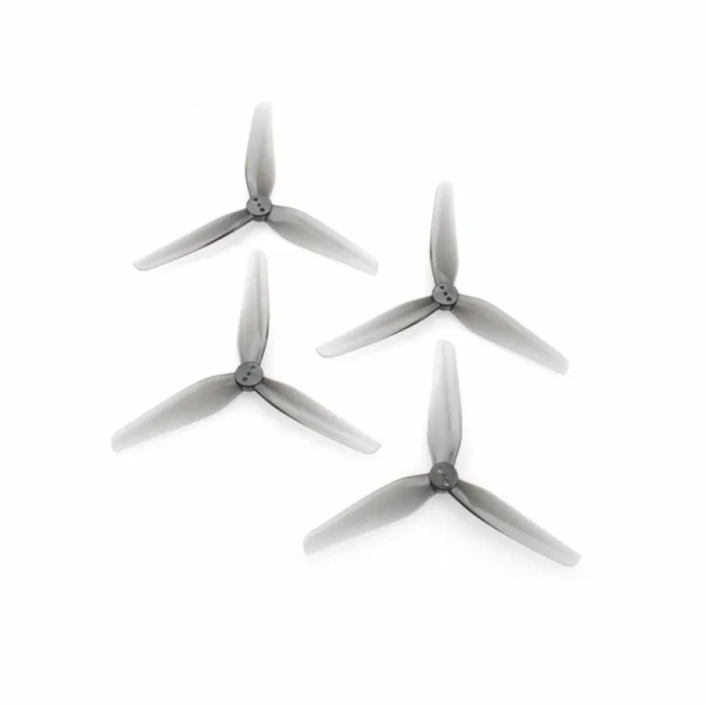 2 Paare HQprop strapazierfähige Propeller T4X2X3 4020 4 Zoll 3-Blatt Grau (2CW + 2CCW) aus Polykarbonat für FPV Racing RC Drone