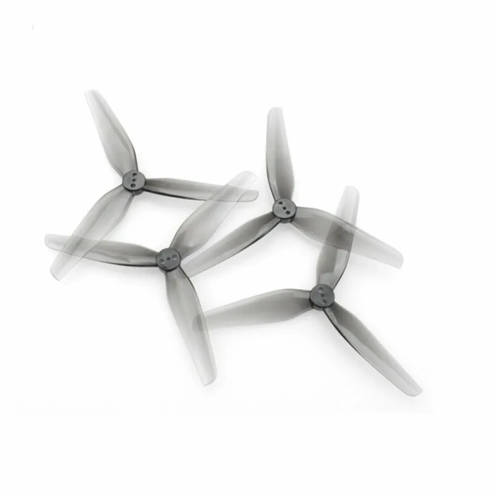 2 Paare HQprop strapazierfähige Propeller T4X2X3 4020 4 Zoll 3-Blatt Grau (2CW + 2CCW) aus Polykarbonat für FPV Racing RC Drone