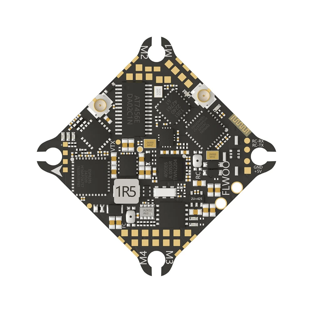 25.5x25.5mm Flywoo GOKU F405 ERVT 1-2S 12A 5in1 Flugsteuerung 400mw VTX AIO Eingebauter ELRS 2.4G RX für FlyLens 85 Analog FPV RC Renn-Drohnen