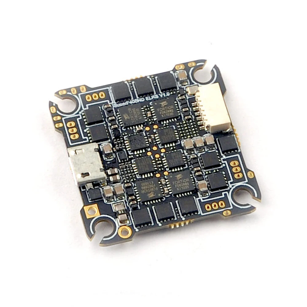 25,5x25,5mm Happymodel Super F405HD ELRS AIO 3in1 F4 Flugcontroller mit integriertem seriellen Anschluss, 2,4G ELRS Empfänger und 20A ESC