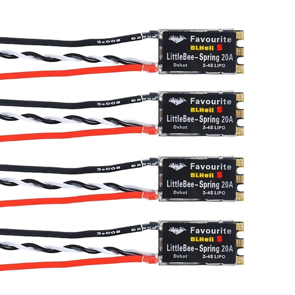 4PCS LittleBee 20A 2-6S BLHeli_S OPTO Brushless ESC für DIY RC Drohnen FPV-Rennen